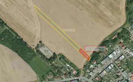 Prodej stavebního pozemku 2 873 m², Opatovice, okres Přerov