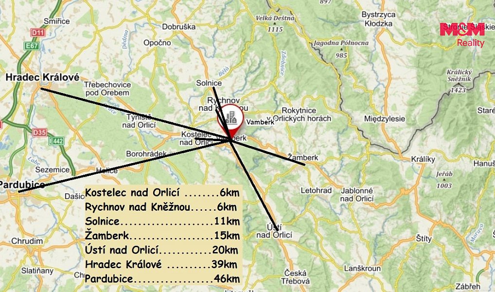 Pronájem bytu 1+1 36 m², Vamberk – náhled fotky 10