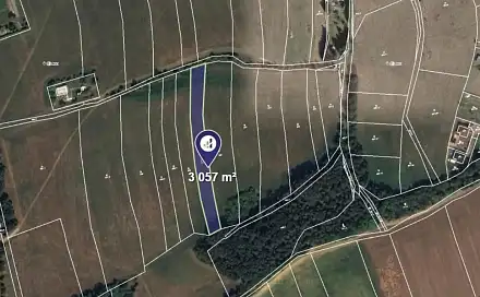 Prodej pole 7 052 m², Újezd, okres Beroun