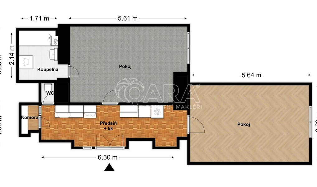 Pronájem bytu 2+1 57 m², Praha – náhled fotky 5