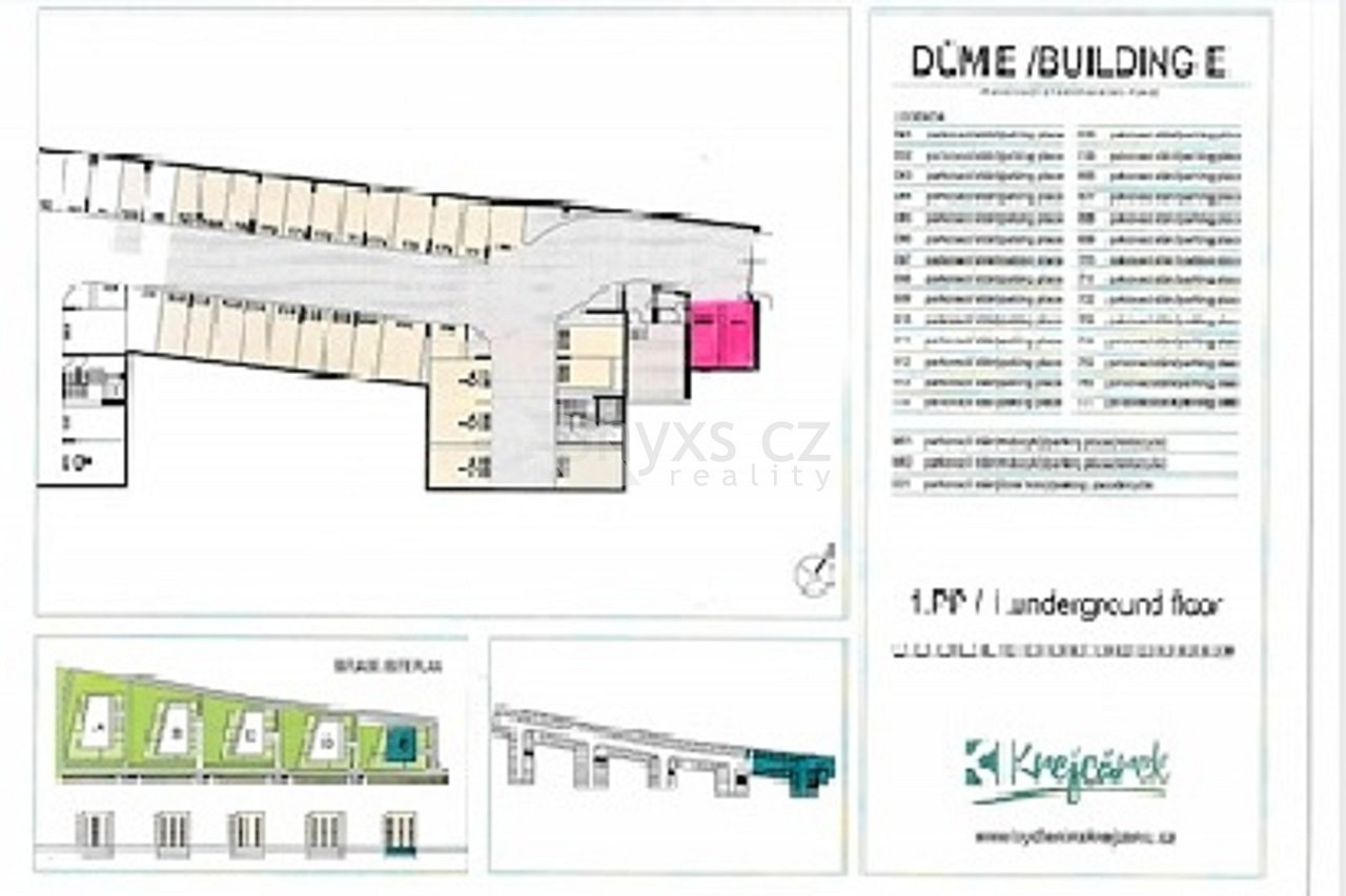 Prodej garážového stání 15 m², ulice Novovysočanská (Krejcárek) Praha 9, Libeň – pohled 2