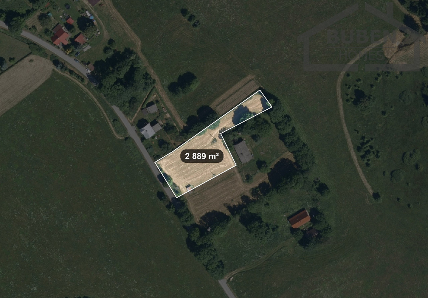 Prodej stavebního pozemku 2 889 m² – fotografie 3