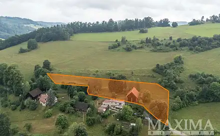 Prodej stavebního pozemku 4 517 m², Slaná - Bořkov, okres Semily