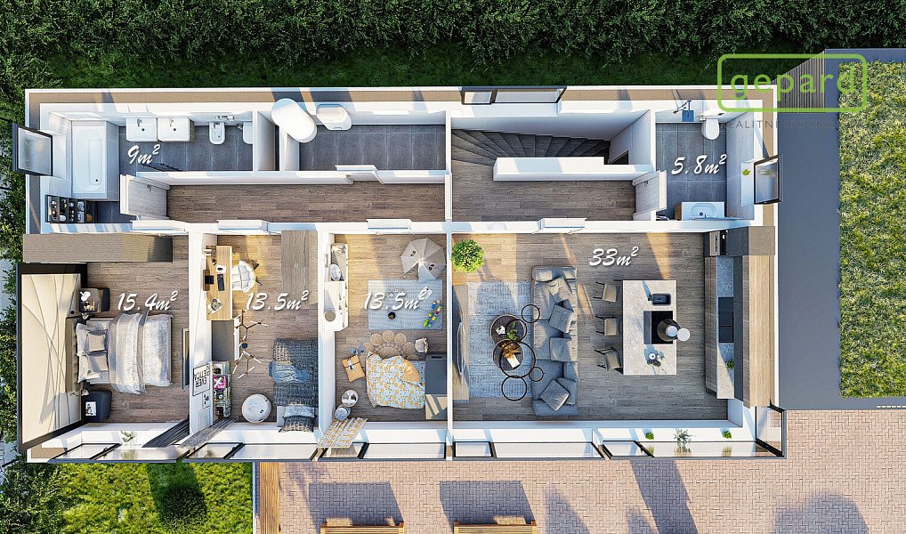 Prodej komerčního pozemku 1 703 m², Frymburk – náhled fotky 17