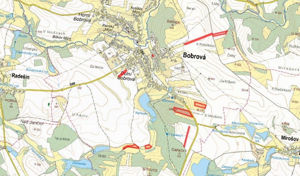 Prodej pole 58 272 m², Bobrová – náhled fotky 4