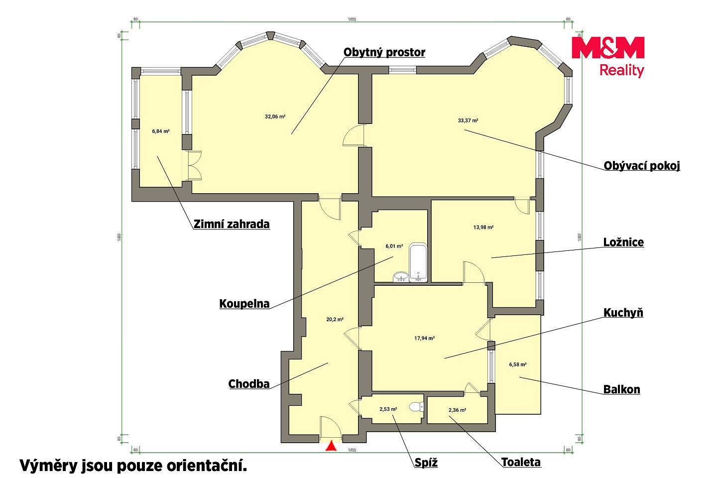 Pronájem bytu 3+1 129 m² – fotografie 3