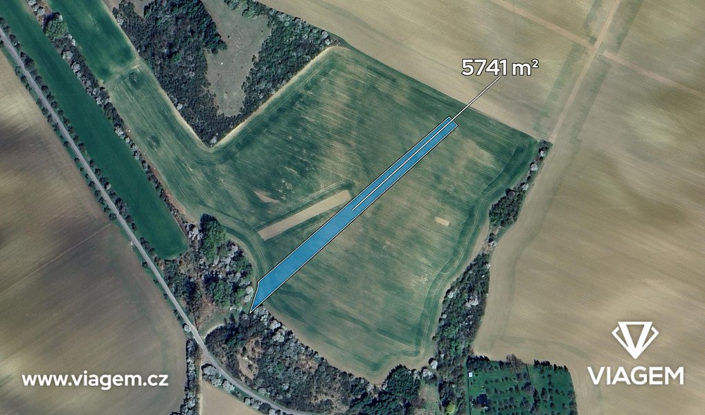 Prodej pole 2 870 m², Litenčice – náhled fotky 2