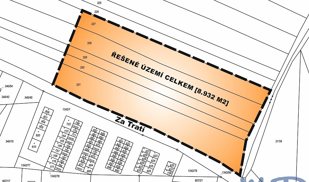 Prodej stavebního pozemku 8 932 m², Okříšky – náhled fotky 4