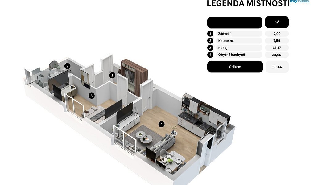 Prodej bytu 2+kk 59 m², Chotěšov – náhled fotky 23