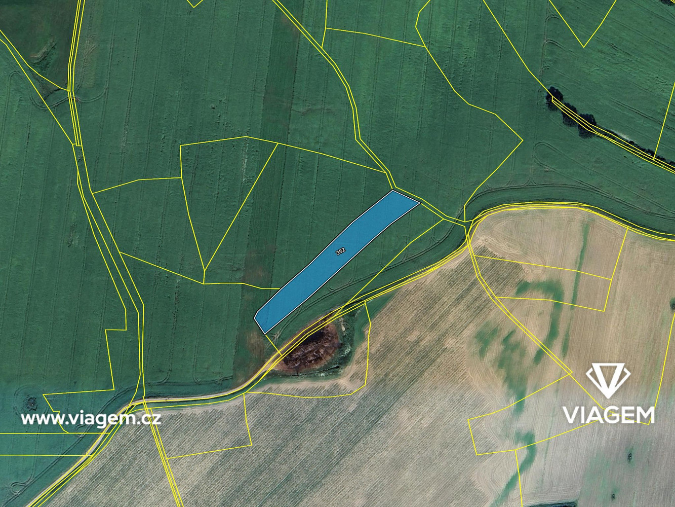 Pole 4 506 m², Podíl 25 % o výměře 1 127 m² – pohled 4