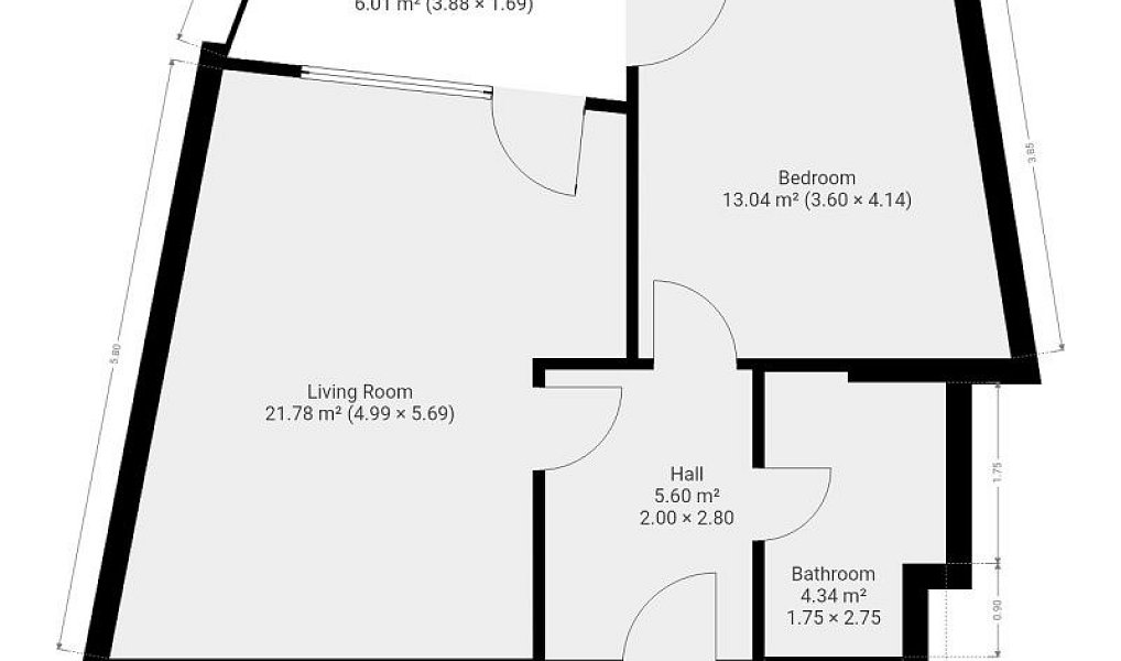 Pronájem bytu 2+kk 50 m², Praha – náhled fotky 17