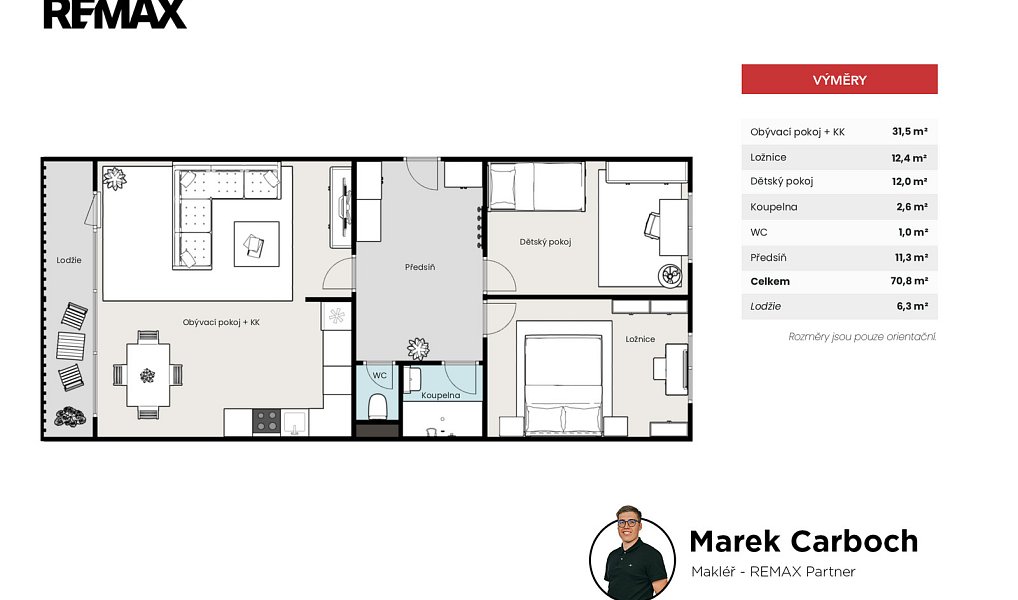 Prodej bytu 3+kk 69 m², Praha – náhled fotky 4