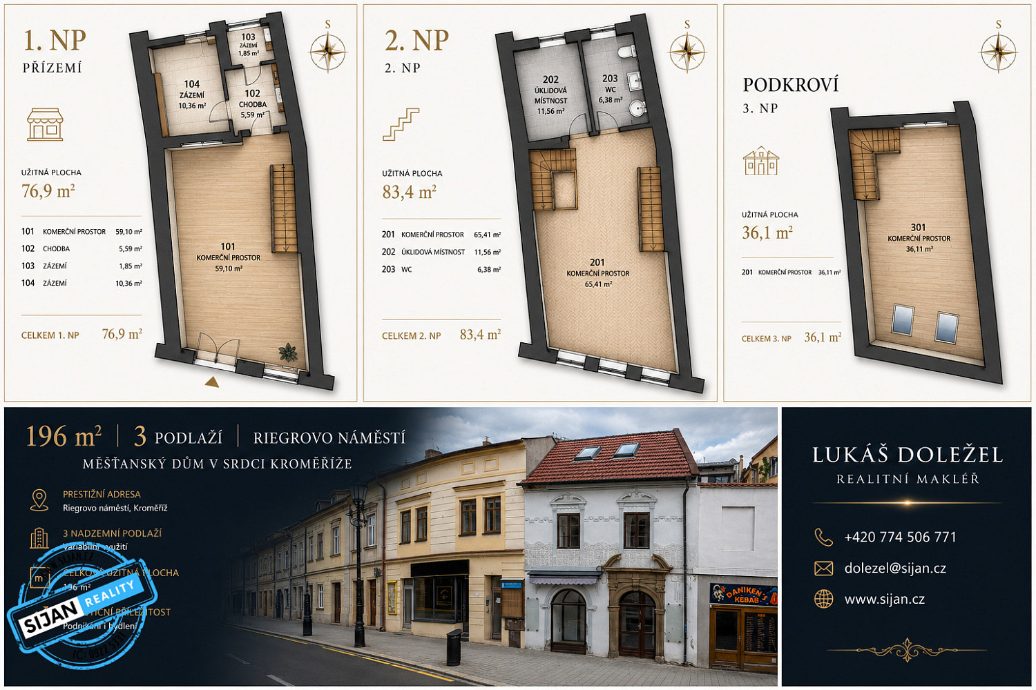 Prodej obchodních prostor 196 m² – fotografie 2