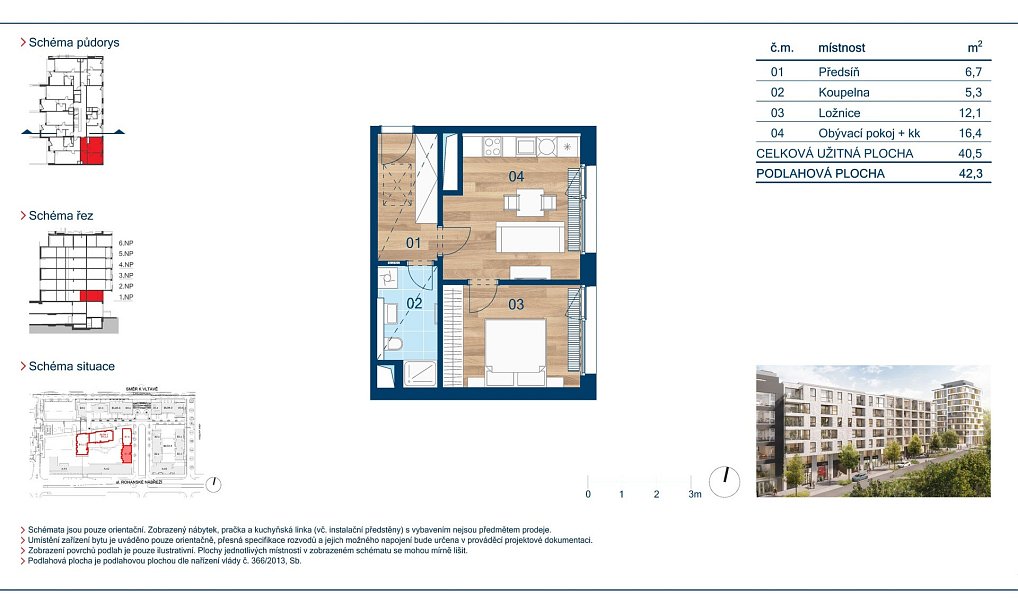 Prodej bytu 2+kk 40 m², Praha – náhled fotky 2