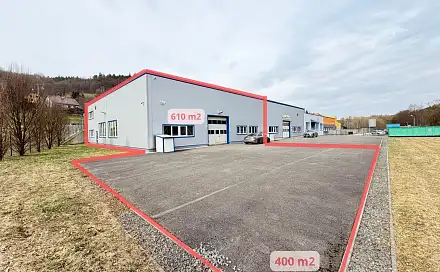 Pronájem výrobních prostor 610 m², Vsetín