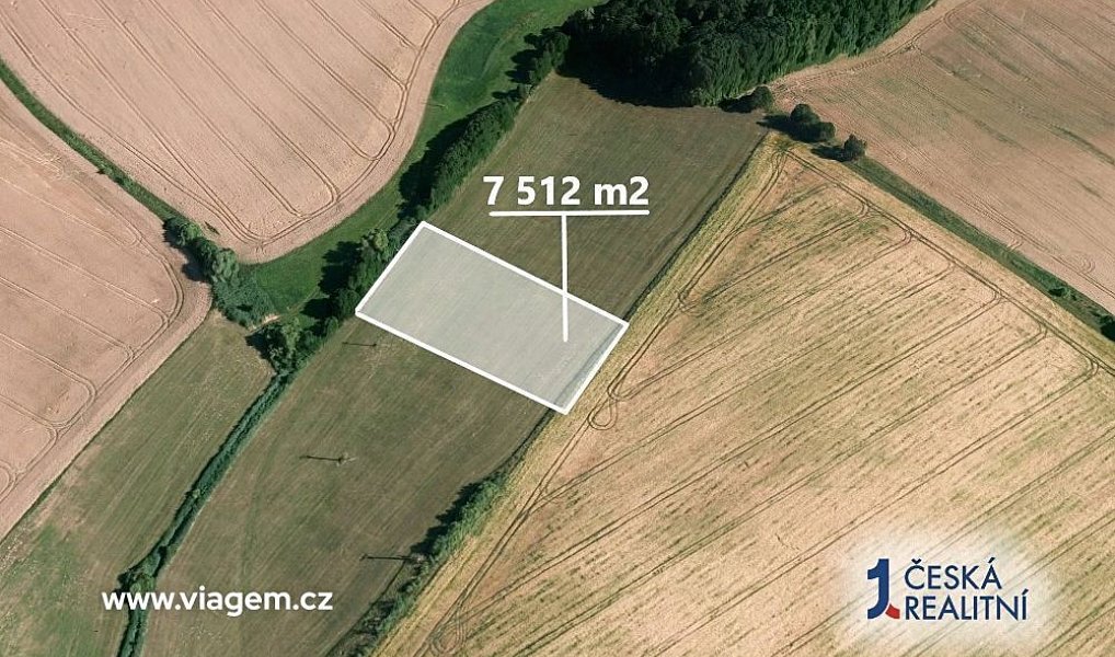 Prodej pole 1 252 m², Kladníky – náhled fotky 2