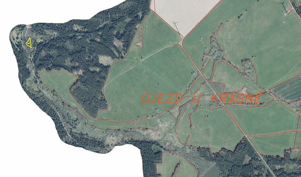 Prodej pole 1 440 m², Krásná – náhled fotky 6