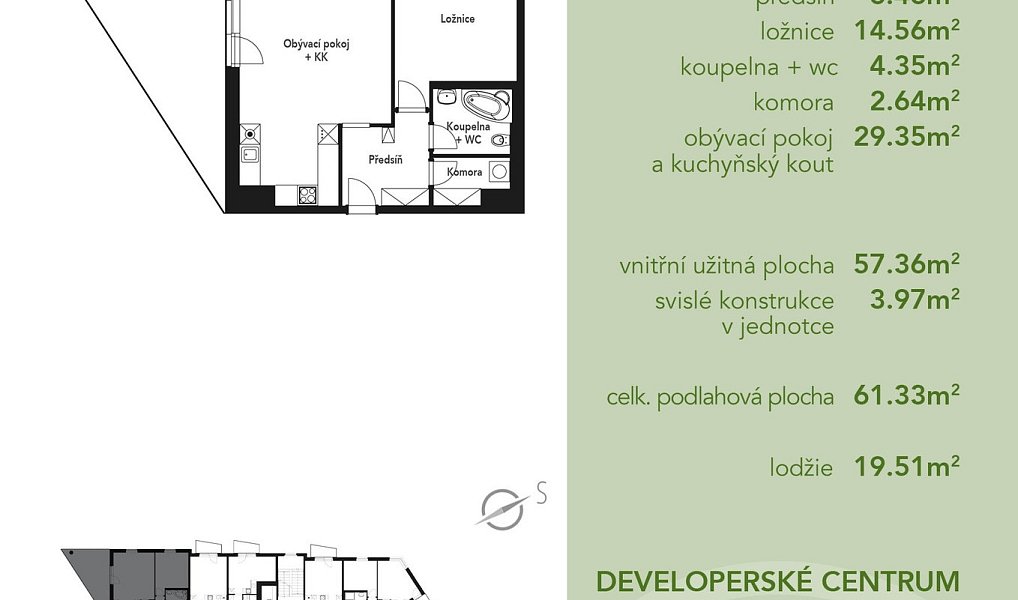 Prodej bytu 2+kk 61 m², Mariánské Lázně – náhled fotky 3