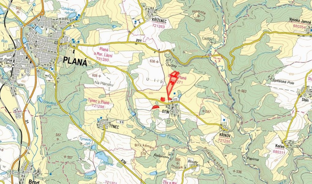Prodej pole 104 443 m², Planá – náhled fotky 2