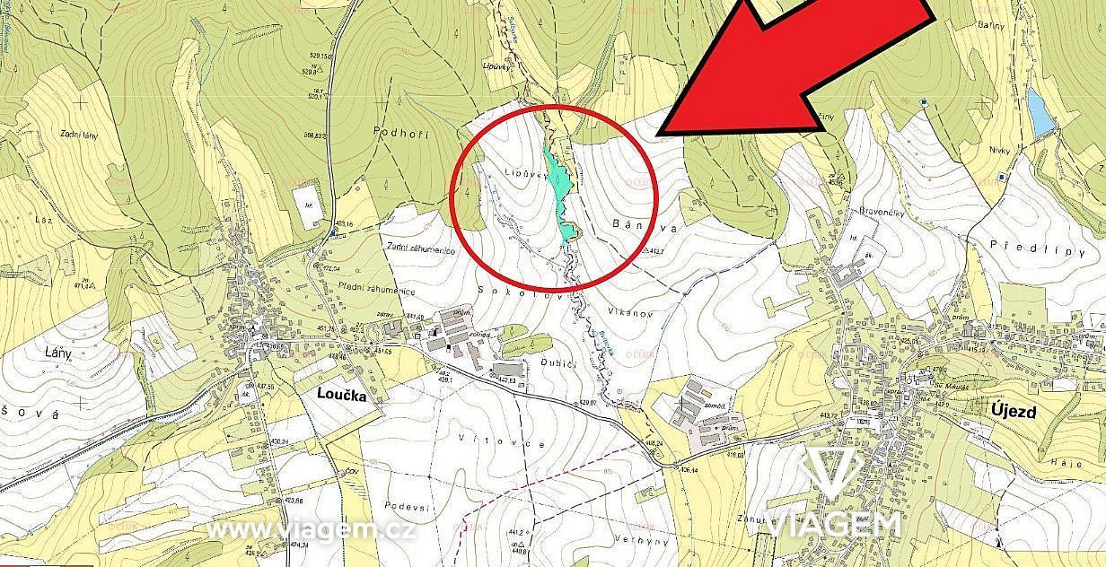 Les 9 311 m², Podíl 6 % o výměře 582 m² – pohled 3