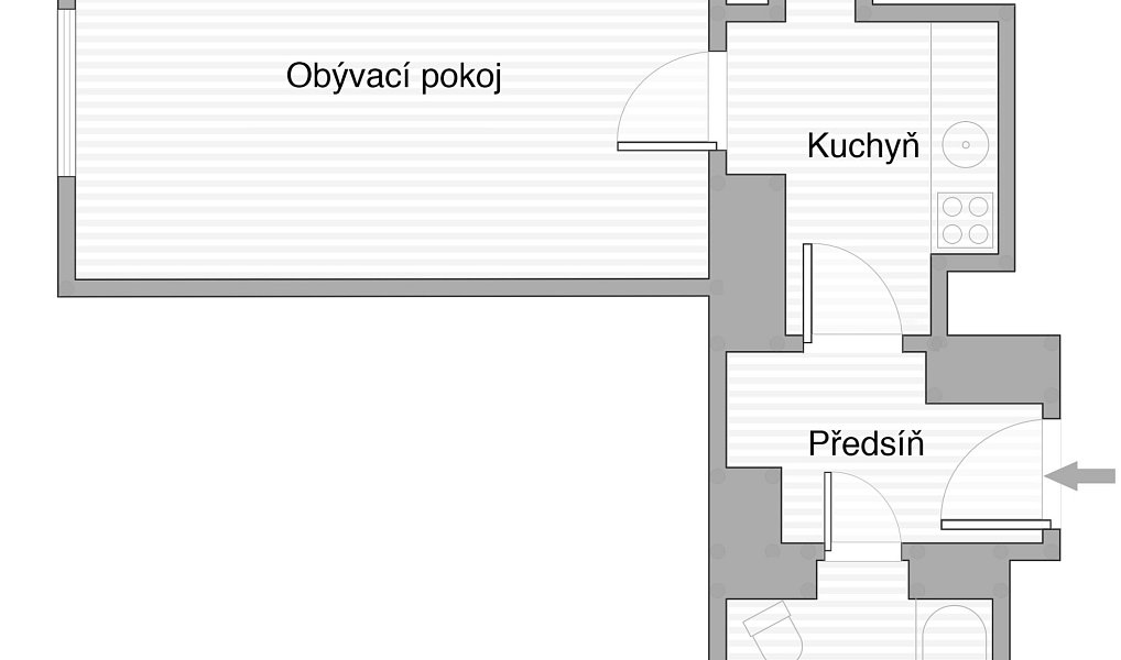 Pronájem bytu 1+1 35 m², Plzeň – náhled fotky 9