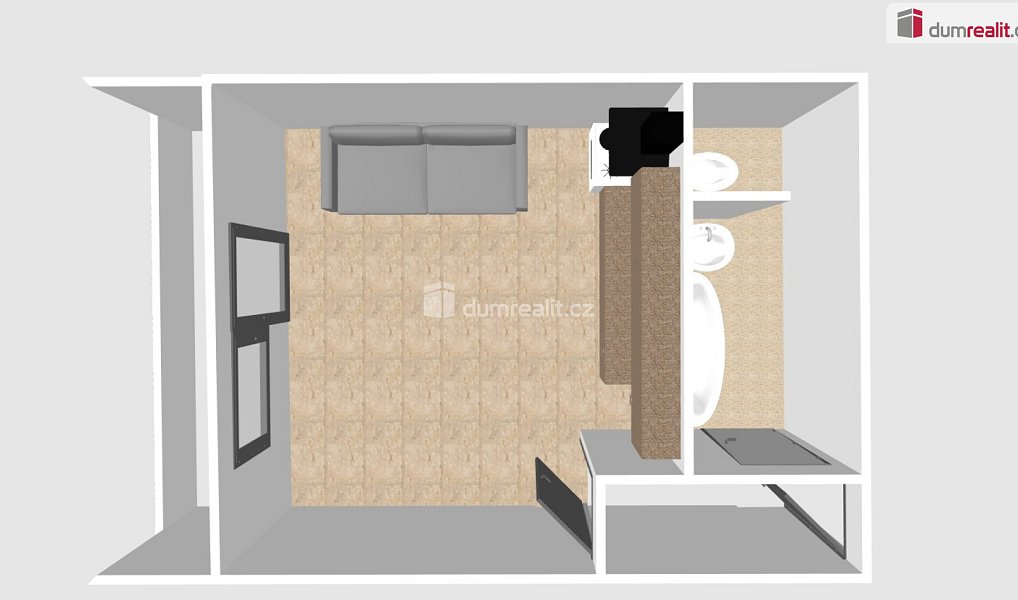 Pronájem bytu 1+kk 20 m², Břeclav – náhled fotky 5