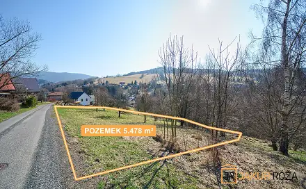 Prodej stavebního pozemku 5 478 m², Rokytnice nad Jizerou - Dolní Rokytnice, okres Semily