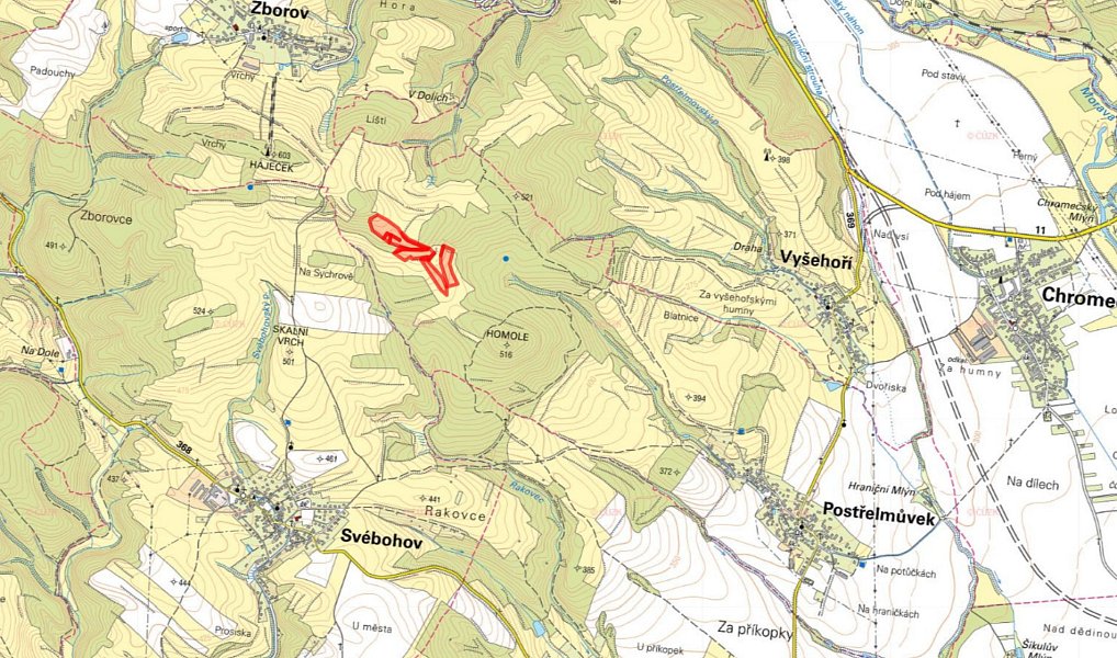 Prodej louky 51 772 m², Postřelmůvek – náhled fotky 2