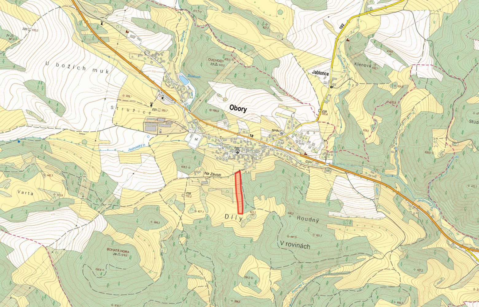 Prodej pole 4 793 m² — photo 2
