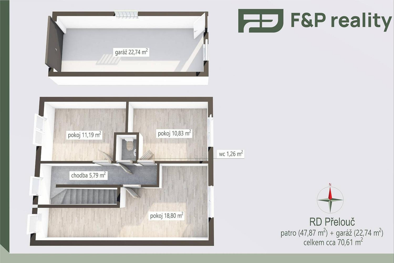 Prodej domu 180 m² s pozemkem 149 m² – pohled 2