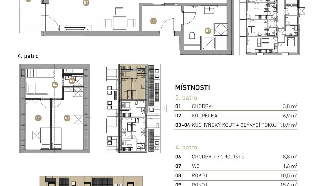 Prodej bytu 3+kk 78 m², Hodonice – náhled fotky 4