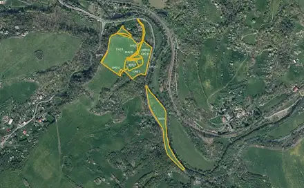 Prodej louky 64 532 m², Valkeřice, okres Děčín