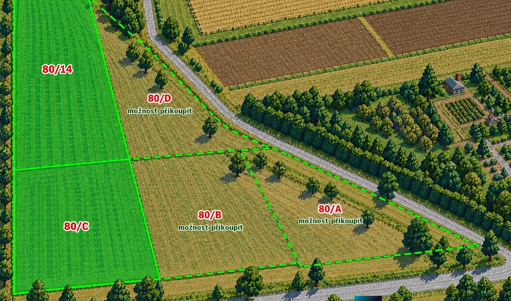 Prodej stavebního pozemku 5 584 m², Kobylnice – náhled fotky 2