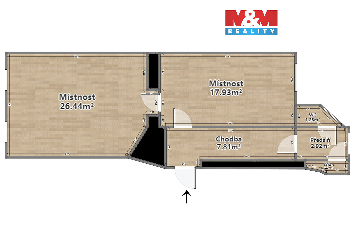 Pronájem kanceláře 51 m²
