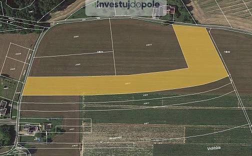 Prodej pole 11 767 m², Vršek, Turnov, okres Semily