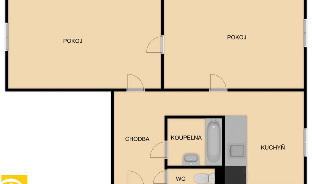 Pronájem bytu 2+1 56 m², Plzeň – náhled fotky 3