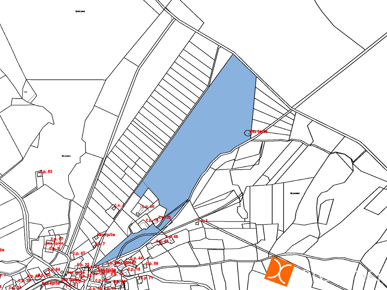 Prodej pole 1 185 m² – fotografie 2