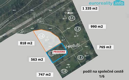 Prodej stavebního pozemku 818 m², Plzeň