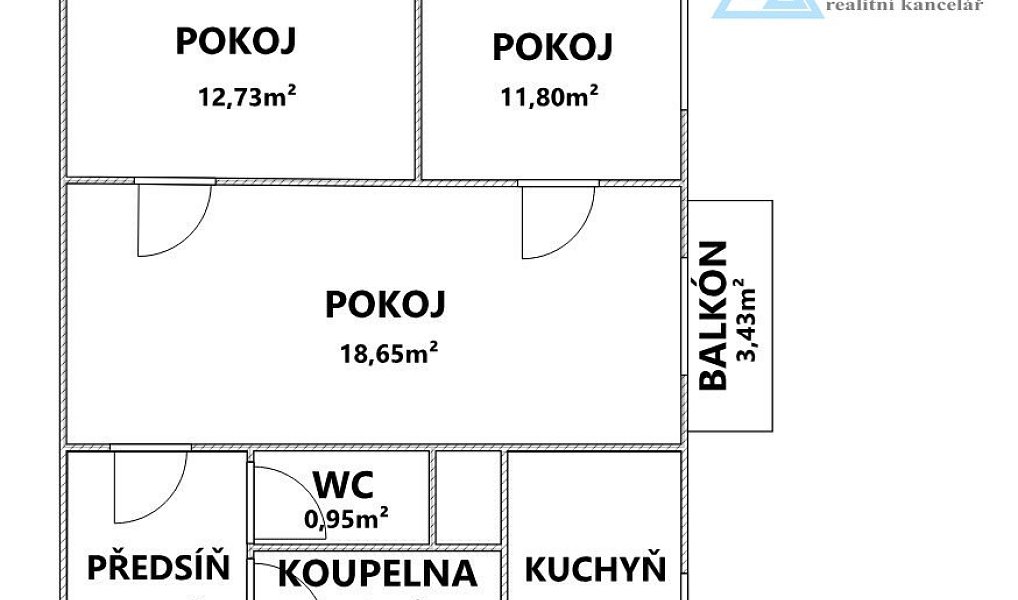Prodej bytu 3+1 61 m², Šumperk – náhled fotky 9