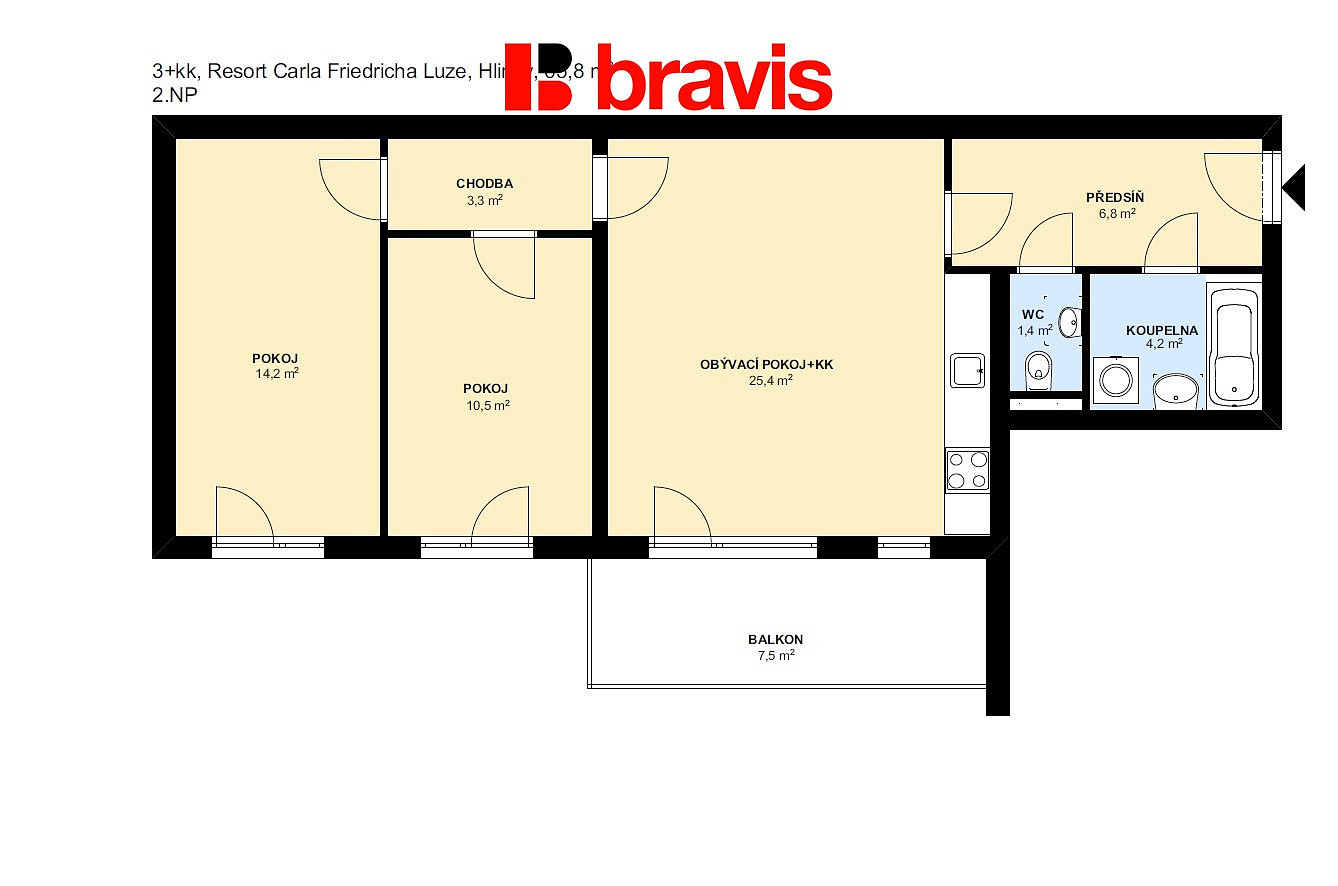Pronájem kanceláře 66 m² — photo 2