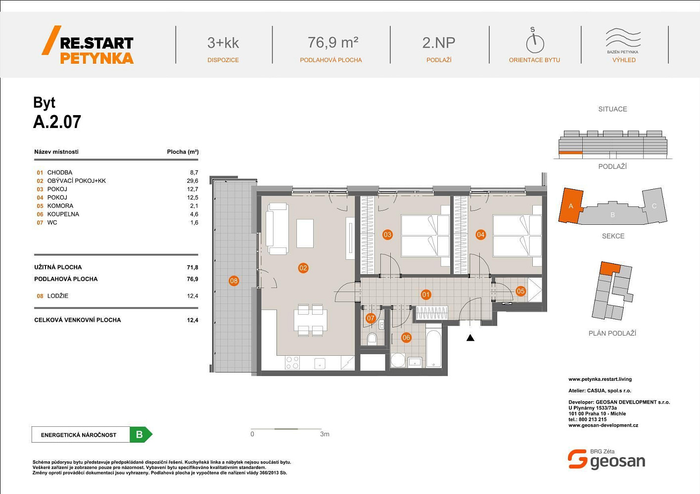 Prodej bytu 3+kk 77 m² – fotografie 2