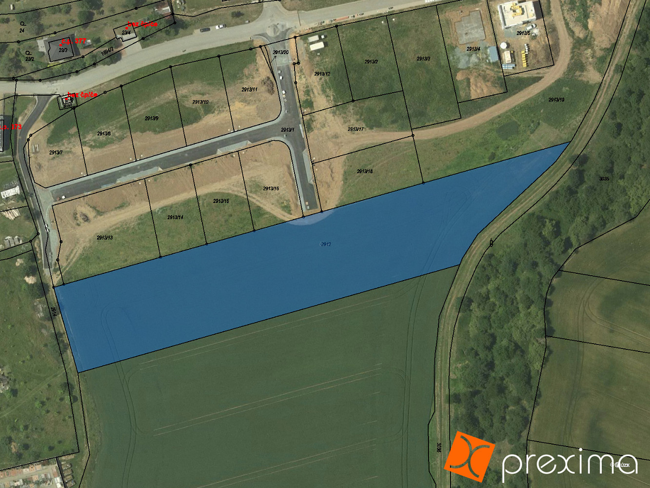 Prodej stavebního pozemku 83 m²
