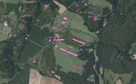 Prodej pole 68 340 m², Mladotice - Chrášťovice, okres Plzeň-sever