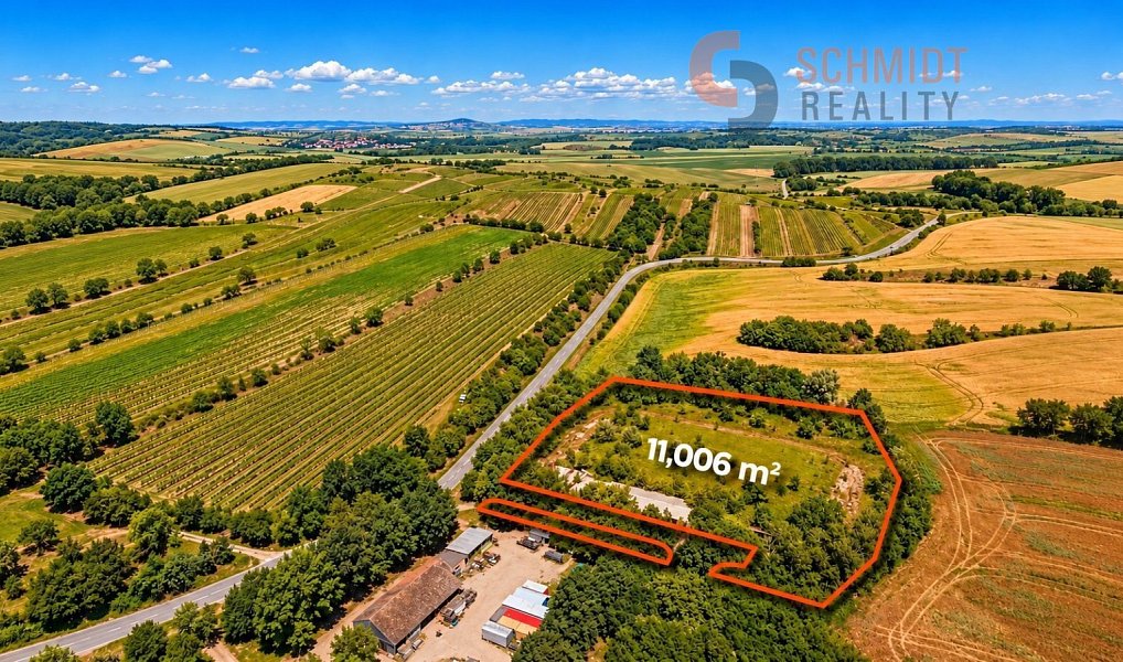 Prodej pozemku, 11006 m², Hodonín, Čejkovice