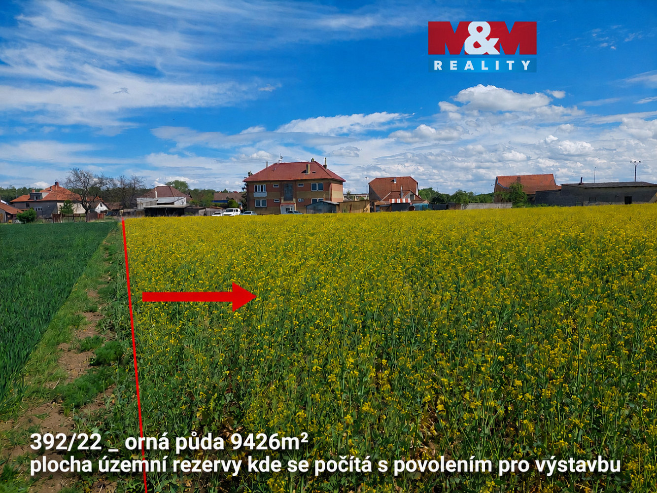 Prodej stavebního pozemku 9 647 m²