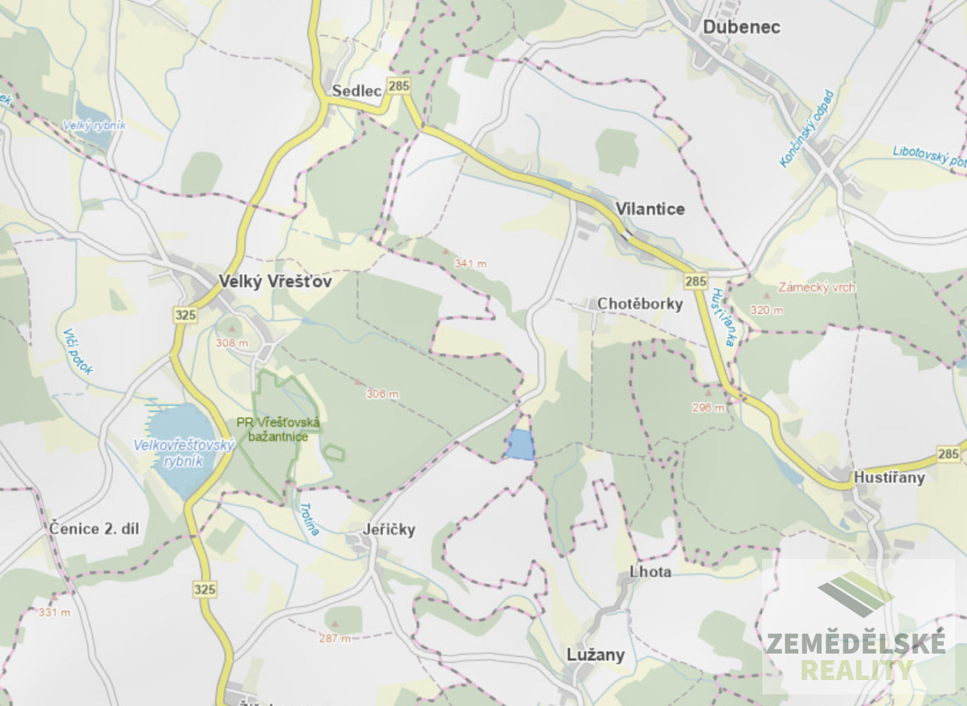 Prodej louky 32 514 m² – pohled 3