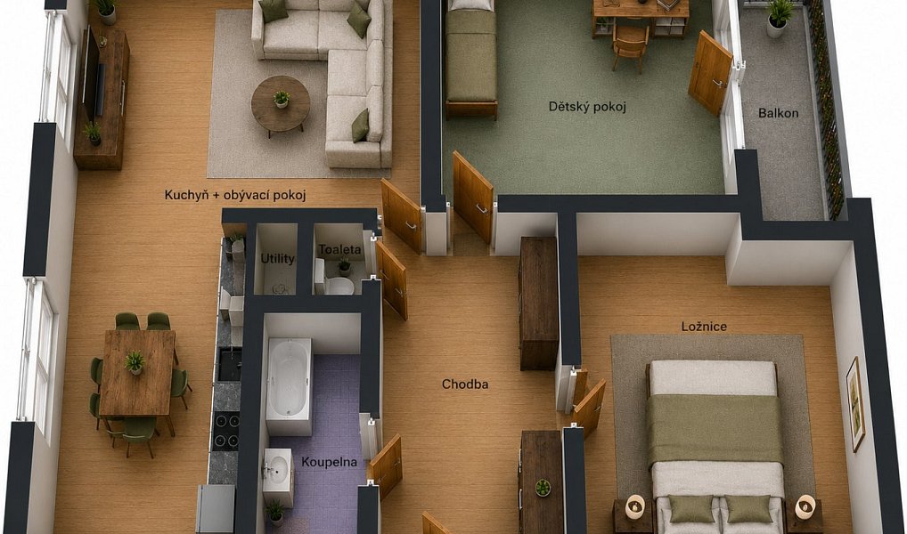 Prodej bytu 3+1 88 m², Liberec – náhled fotky 25