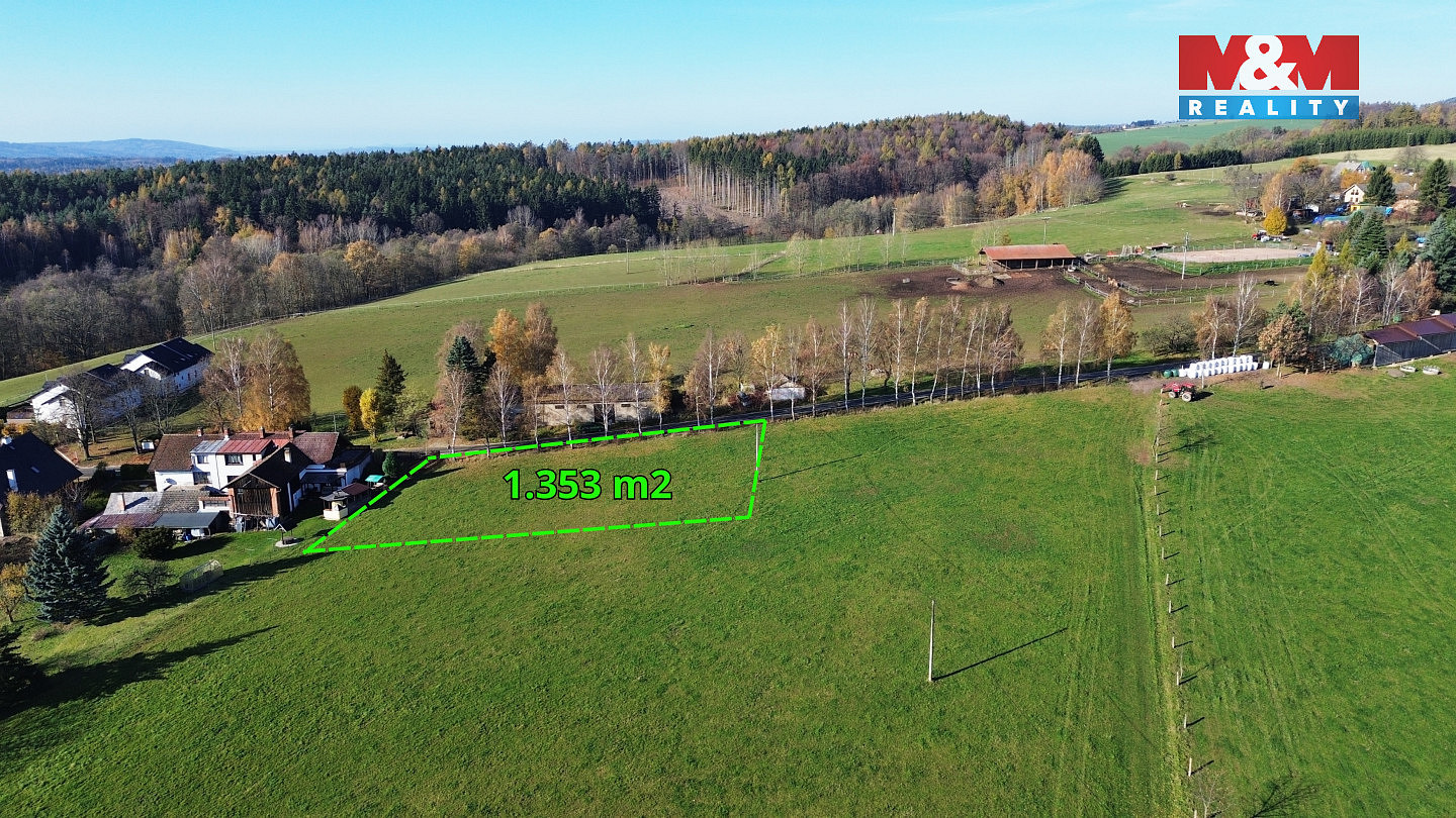 Prodej stavebního pozemku 1 353 m² – fotografie 3