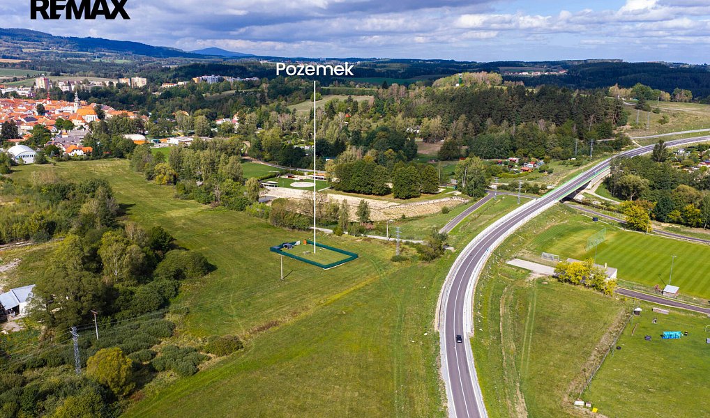 Prodej stavebního pozemku 780 m², Kaplice – náhled fotky 3