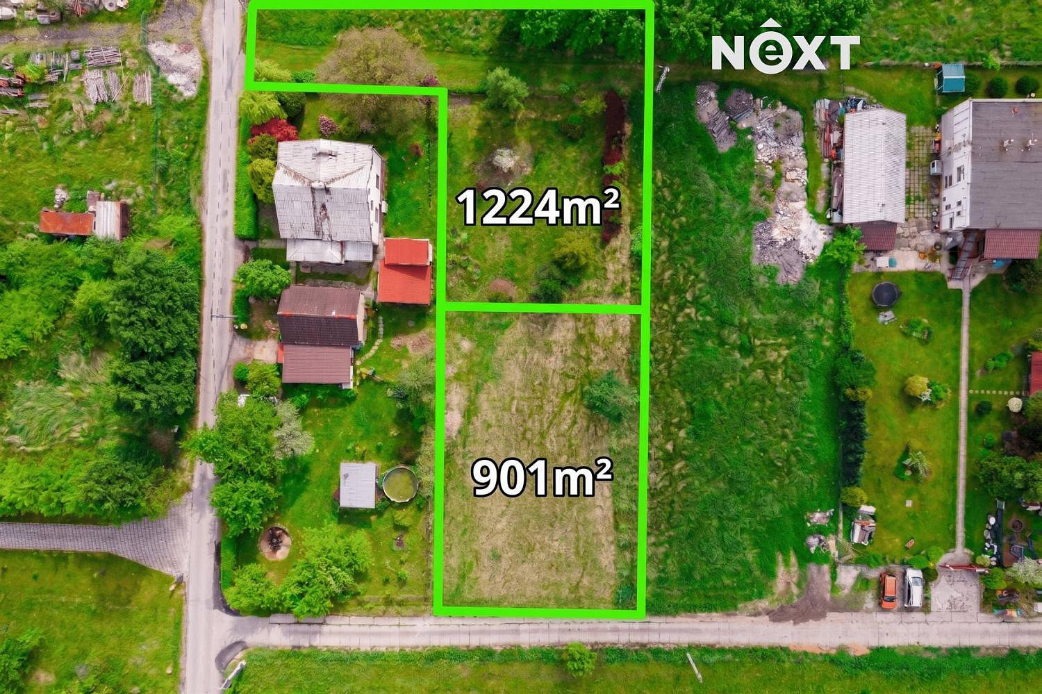 Prodej stavebního pozemku 901 m²